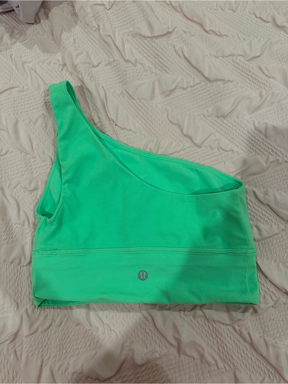 lululemon athletica One-Shoulder Swim Top in Bright Green